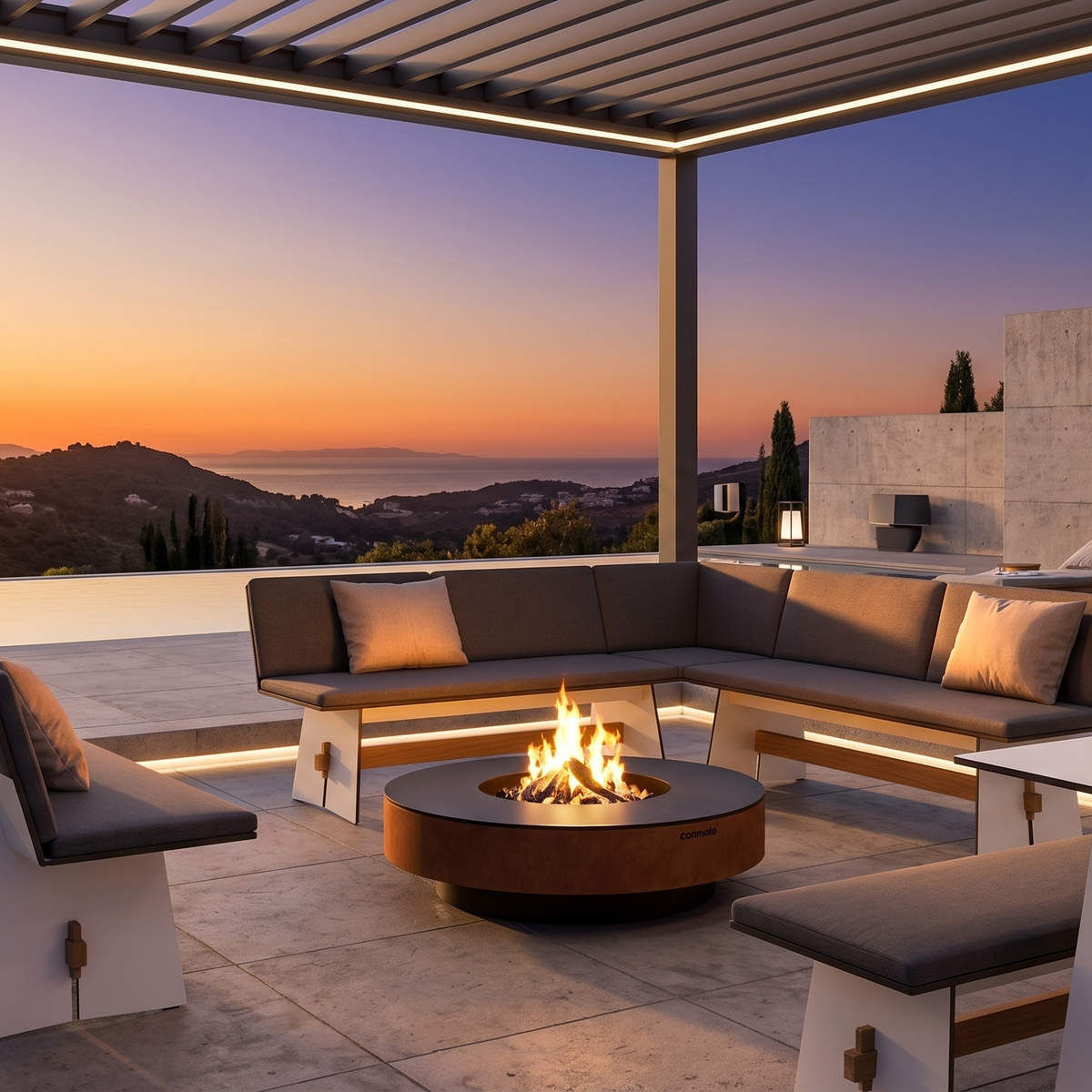 Outdoor fireplace