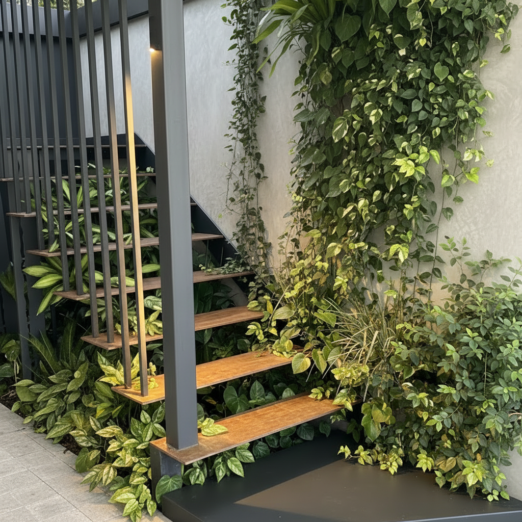 ind-Outdoor stairs